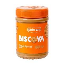 شیرضا کرم بیسکوییت ساده شیشه ای 450 گرم